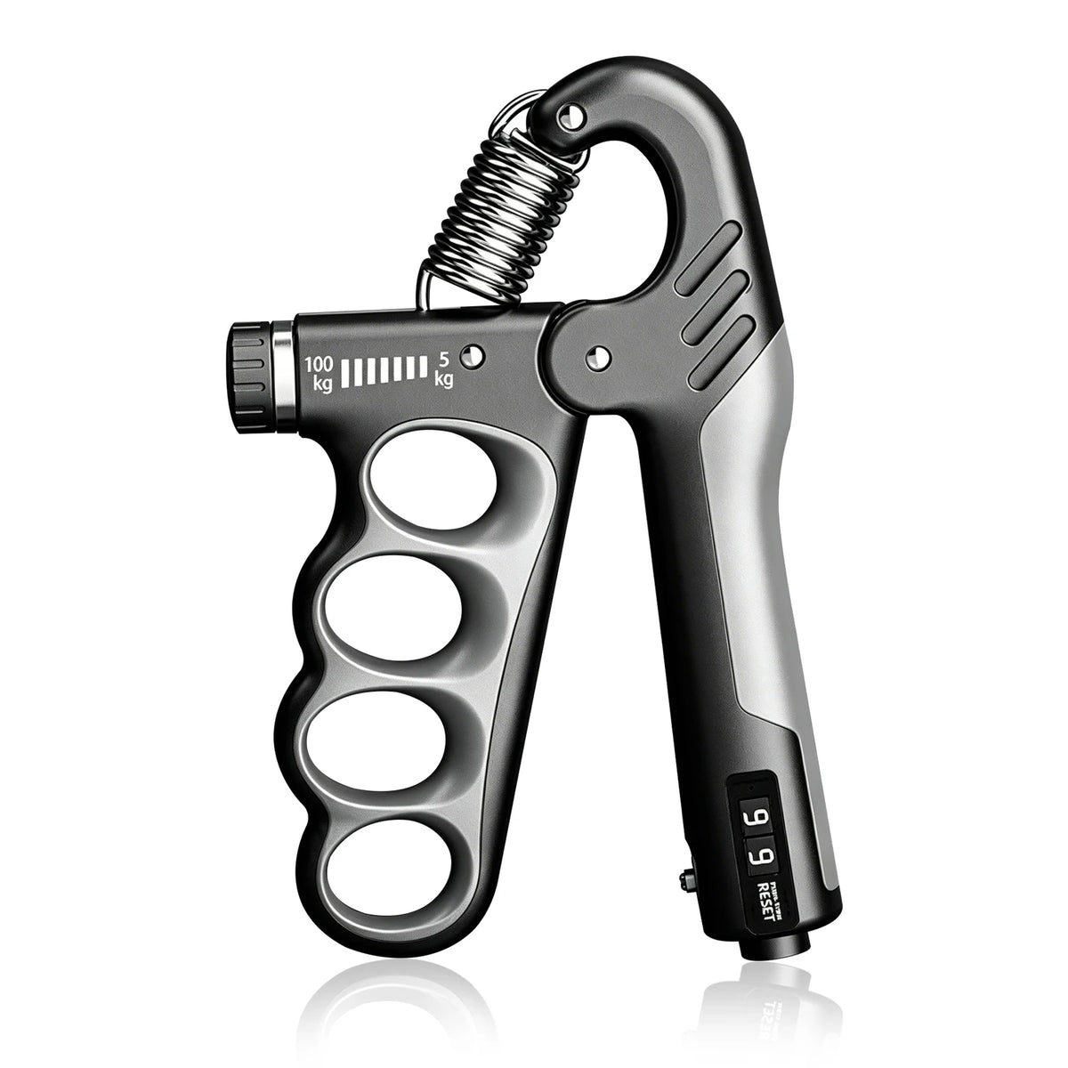 Trainovafit Adjustable Hand Grip Strengthener with Digital Counter (11–220 lbs)