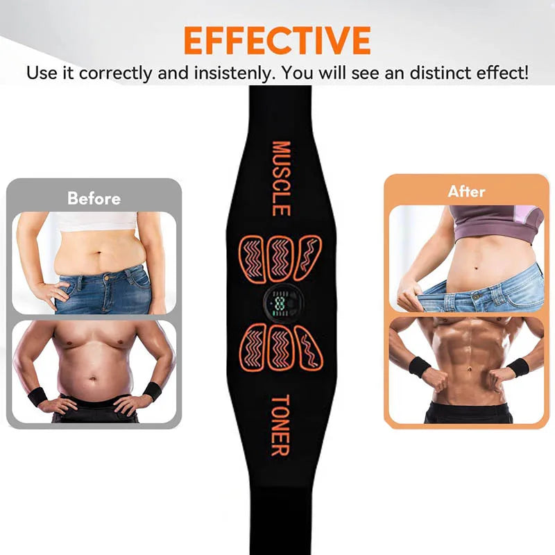 Abdominal Muscle Toner - Professional EMS Stimulator for Core Strength & Fitness