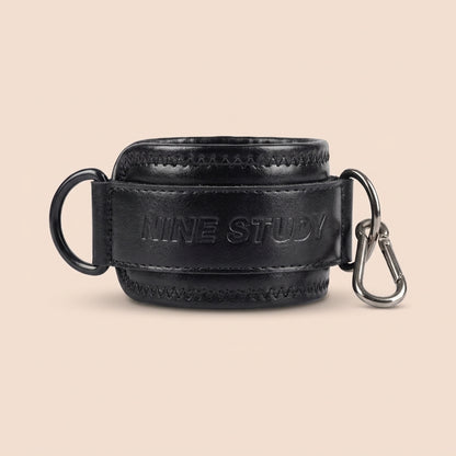 Trainovafit PU Leather Double D-Ring Ankle Strap for Cable Machines