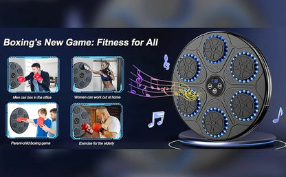Upgrade Intelligent Music Boxing Machine for Adults & Kids, LED Display & Smart Bluetooth, Wall Mounted Boxing Trainer for Home, Indoor and Gym Use, Have Fun