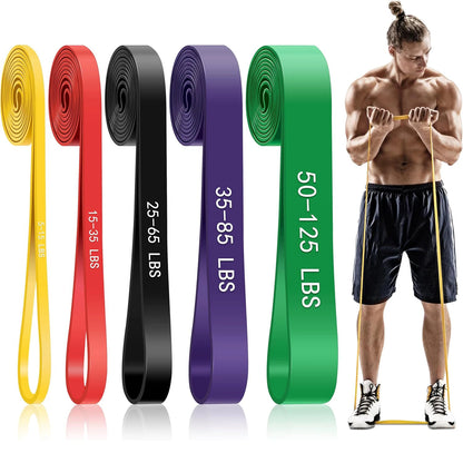 Trainovafit 5-Level Pull Up Assistance & Resistance Loop Bands Set