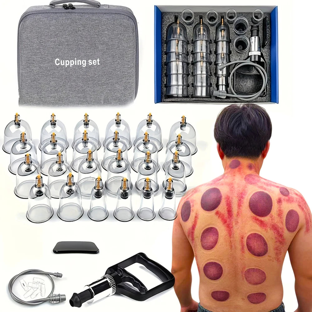 Trainovafit Professional Vacuum Cupping Therapy Set with Hand Pump