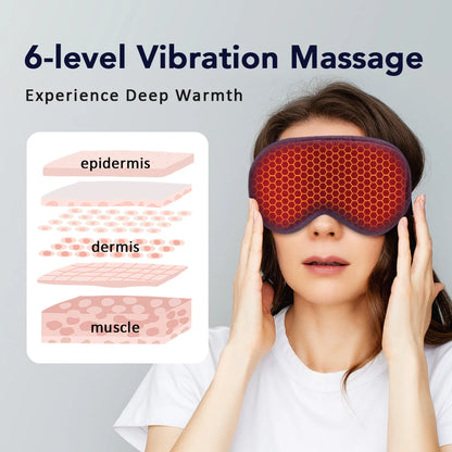 Trainovafit 3D Heated Steam Eye Mask & Vibration Massager