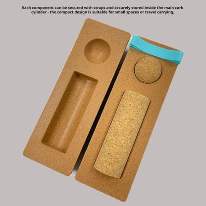 Cork Balance Board Foot Strengthener Function Ankle Stability Trainer Premium Portable Balance Cork Roller For Yoga Training