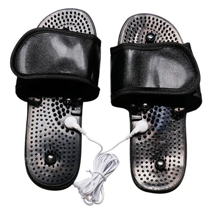 10 Modes Electrical EMS TENS Pulse Body Massage Acupoint Meridian Massage Slippers Foot Electrostimulator Body Relaxation Device