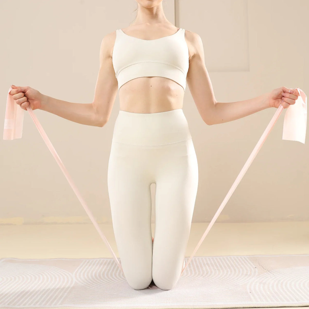 WOSWEIR-Yoga Rally Home Stretching Resistance Strap for Beginners Ladies Body Fitness Latin Dance Stretch Strap