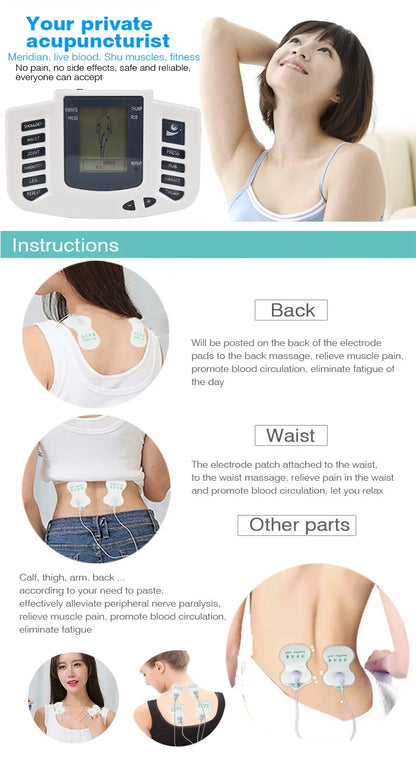 10 Modes Electrical EMS TENS Pulse Body Massage Acupoint Meridian Massage Slippers Foot Electrostimulator Body Relaxation Device