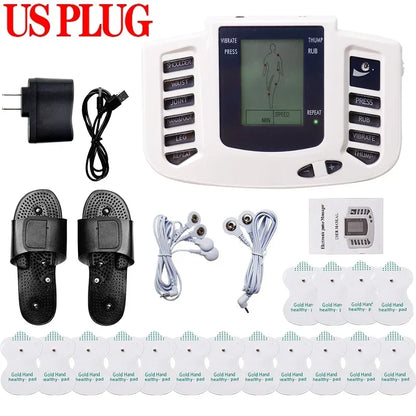 10 Modes Electrical EMS TENS Pulse Body Massage Acupoint Meridian Massage Slippers Foot Electrostimulator Body Relaxation Device