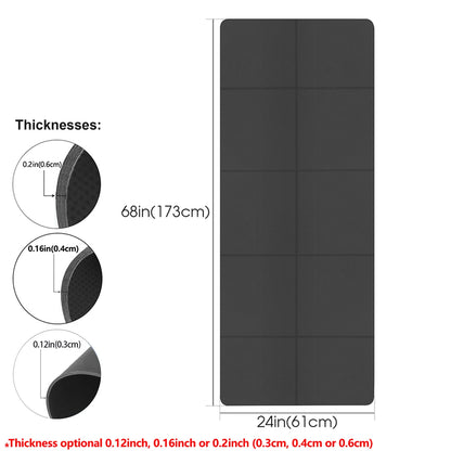 Trainovafit Foldable Non-Slip Travel Yoga & Fitness Mat