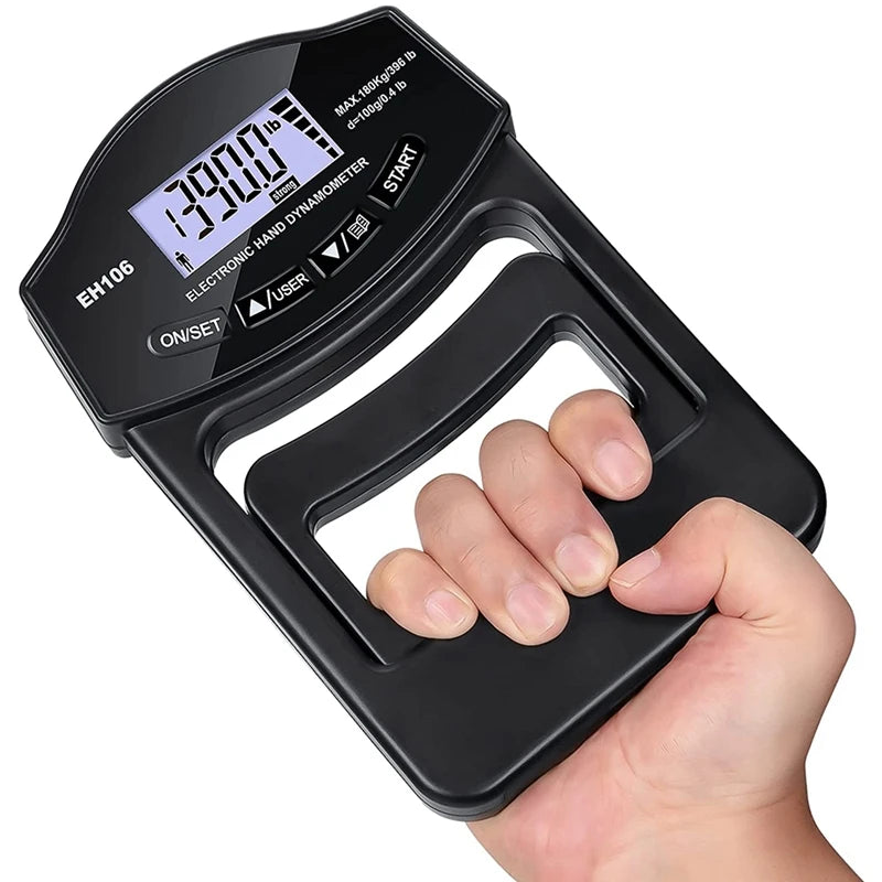 Trainovafit Digital Hand Dynamometer & Grip Strength Tester (396 lbs / 180 kg)