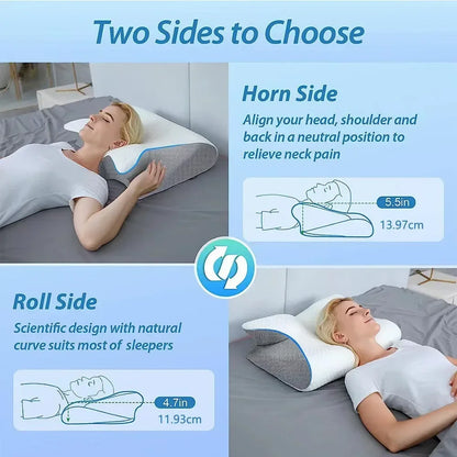 Trainovafit Ergonomic Butterfly Cervical Memory Foam Pillow
