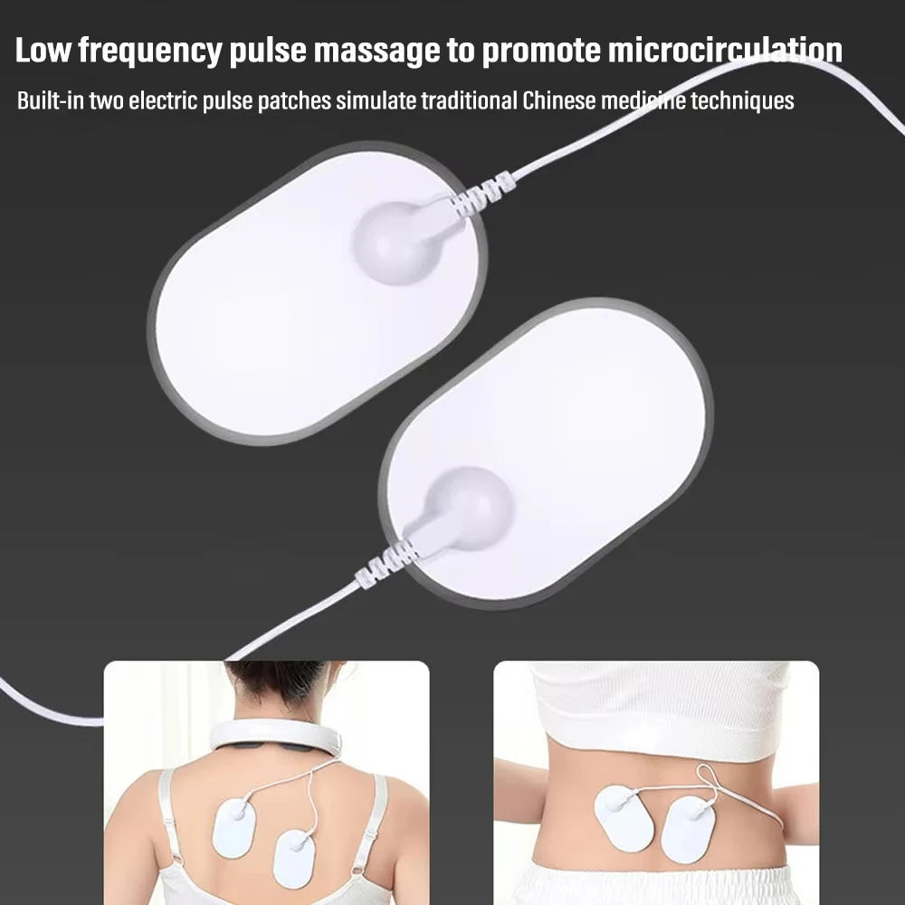 Trainovafit EMS Neck Massager 6-Mode 9-Speed Heat Therapy for Cervical Relief