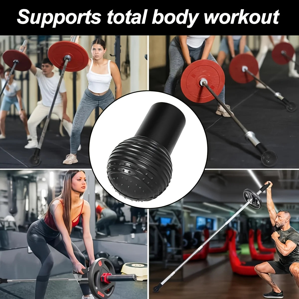 Trainovafit 360° Rubber Barbell Landmine Base Attachment (2-Inch)