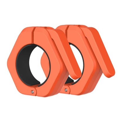 Trainovafit 2-Inch Quick-Release Olympic Barbell Clamp Collars (Pair)