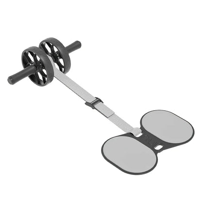 Trainovafit Double Wheel Ab Roller with Assisted Resistance Bands
