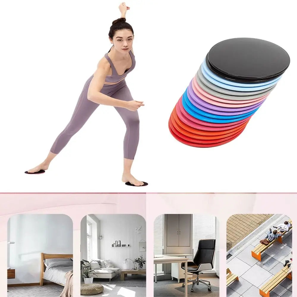 Trainovafit Dual-Sided Fitness Core Sliders & Gliding Discs (1 Pair)