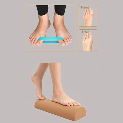 Cork Balance Board Foot Strengthener Function Ankle Stability Trainer Premium Portable Balance Cork Roller For Yoga Training