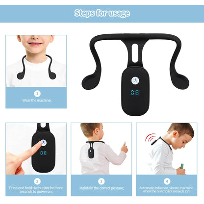 Smart Posture Trainer Device Realtime Scientific Back Posture Support Slouching Reminder Body Posture Training for Adult Kid