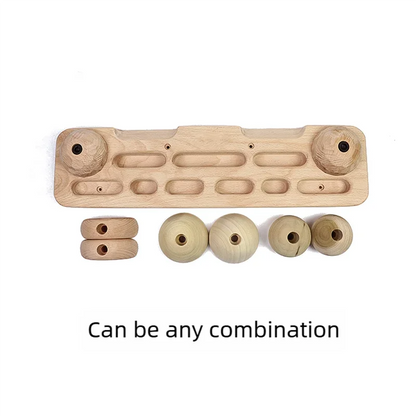 Wooden Climbing Fingerboard Climbing Hangboard Multi-functional Can Put Mobile Phone Pull-up Gym Equipment Indoor  Fitness