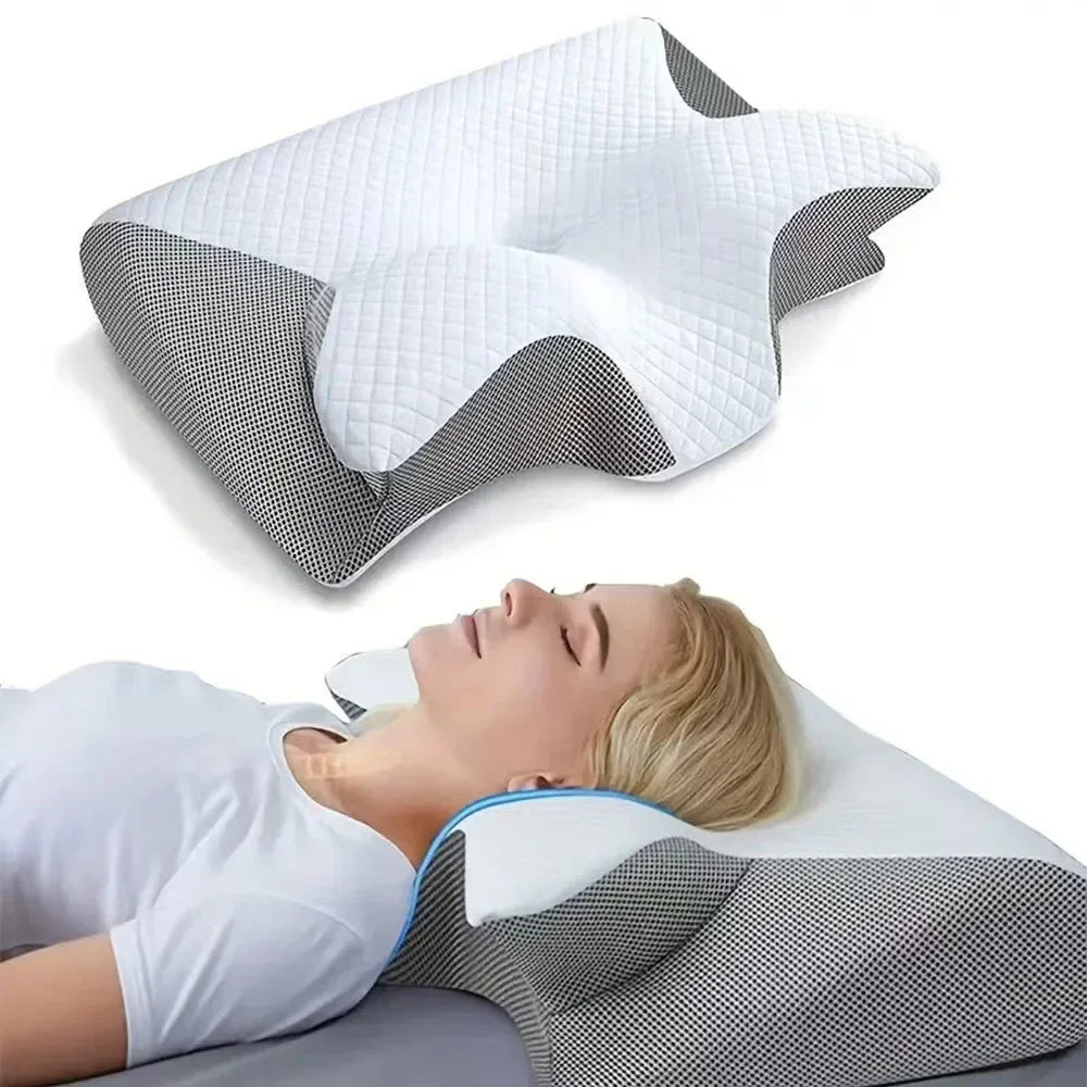 Trainovafit Ergonomic Butterfly Cervical Memory Foam Pillow