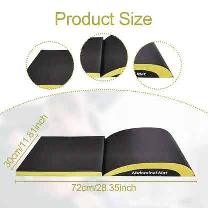 Trainovafit Foldable Ab Mat with Tailbone & Lumbar Support Pad