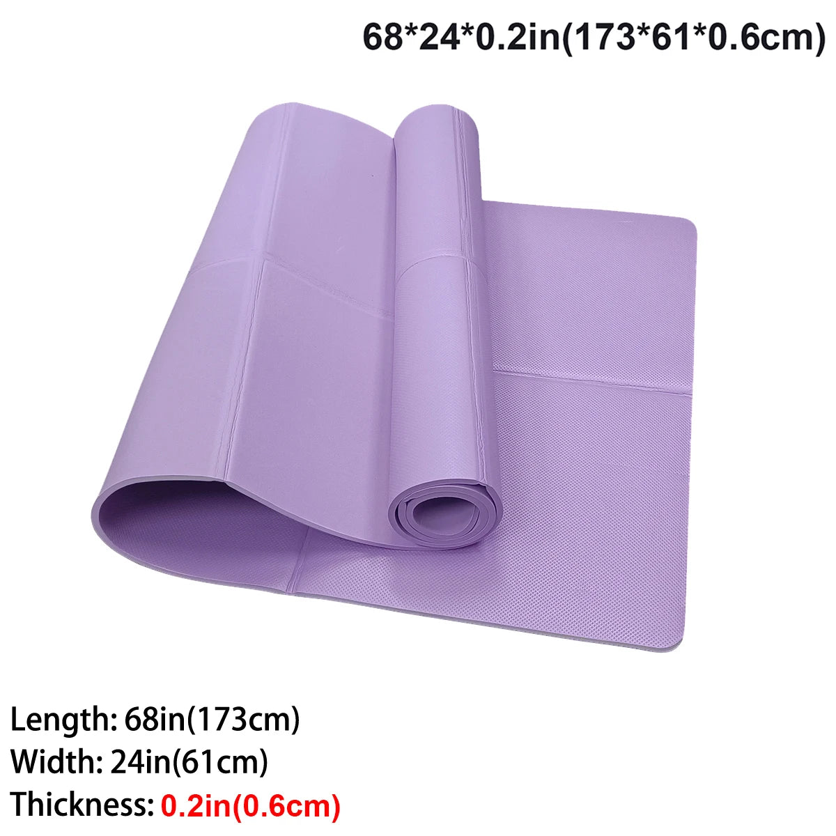 Trainovafit Foldable Non-Slip Travel Yoga & Fitness Mat