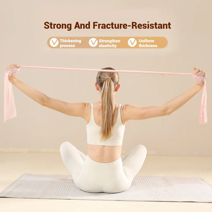 WOSWEIR-Yoga Rally Home Stretching Resistance Strap for Beginners Ladies Body Fitness Latin Dance Stretch Strap