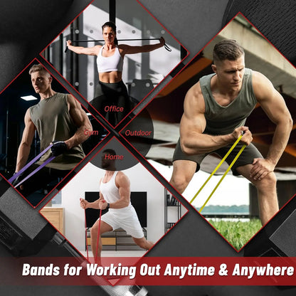 Trainovafit 5-Level Pull Up Assistance & Resistance Loop Bands Set