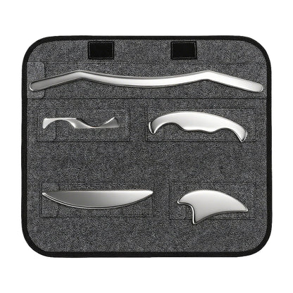 Trainovafit 5-in-1 Stainless Steel IASTM Muscle Scraper & Gua Sha Set