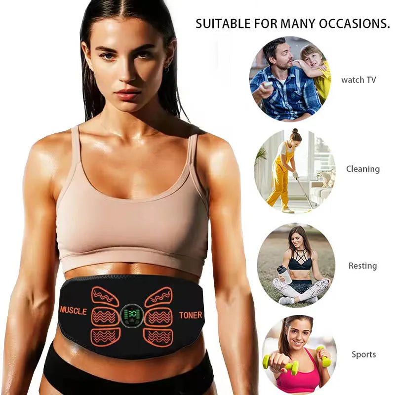 Abdominal Muscle Toner - Professional EMS Stimulator for Core Strength & Fitness