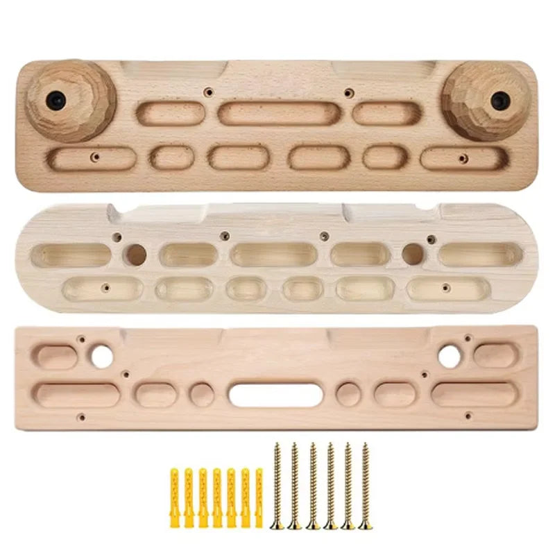 Wooden Climbing Fingerboard Climbing Hangboard Multi-functional Can Put Mobile Phone Pull-up Gym Equipment Indoor  Fitness