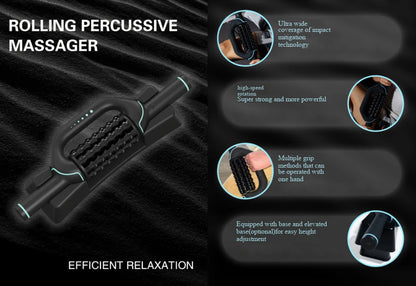 Electric Massage Roller Body Impact Massage Percussive Relief Muscle Relax Stress Massager Rechargeable Vibrator Fitness Shaping