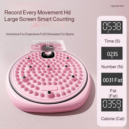 Multifunctional Exercise Waist Twisting Foot Massage Waist Torsion Disc Fitness Equipment slimming Digital Display Twisting Disc