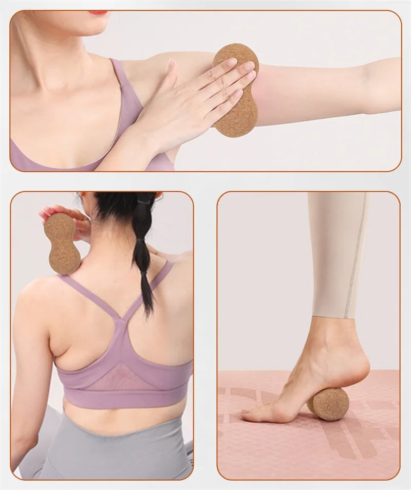 Trainovafit Natural Cork Peanut Massage Ball