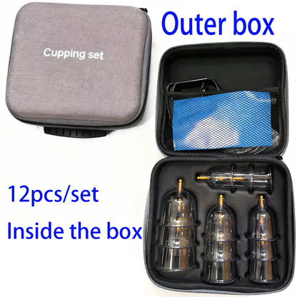 Trainovafit Professional Vacuum Cupping Therapy Set with Hand Pump