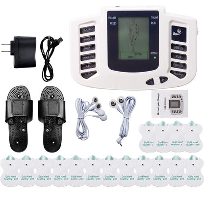 10 Modes Electrical EMS TENS Pulse Body Massage Acupoint Meridian Massage Slippers Foot Electrostimulator Body Relaxation Device