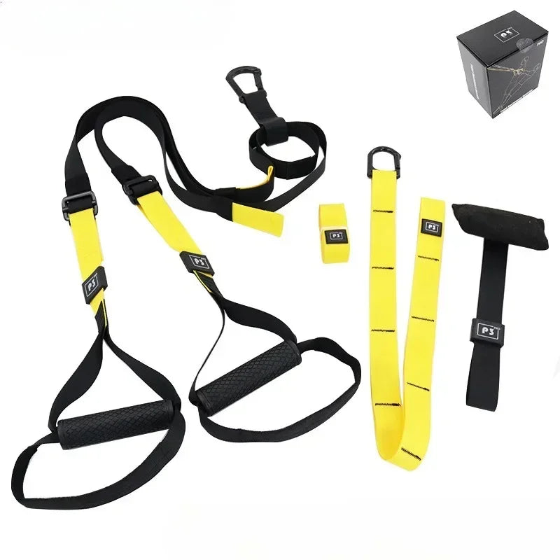 P3-Trx Suspension Training Strap Adjustable Tensioner Trainer Resistance Device Hanging Pulling Rope Home Yoga Fitness Band Belt