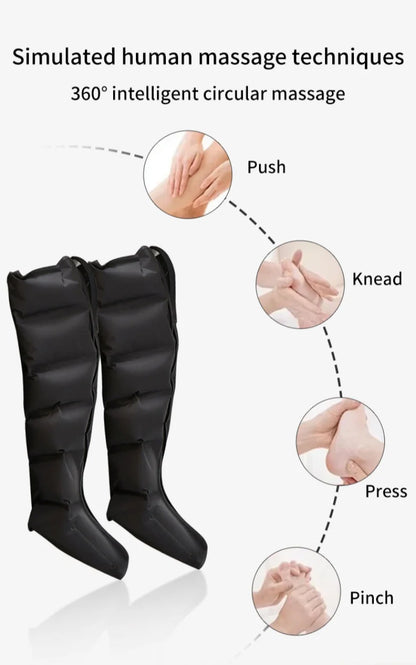 Massage Boots Air Wave Massager Leg and Foot smart air bag Massager to promote blood circulation