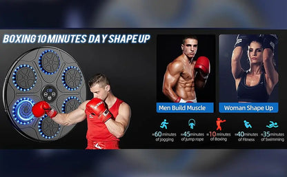 Upgrade Intelligent Music Boxing Machine for Adults & Kids, LED Display & Smart Bluetooth, Wall Mounted Boxing Trainer for Home, Indoor and Gym Use, Have Fun