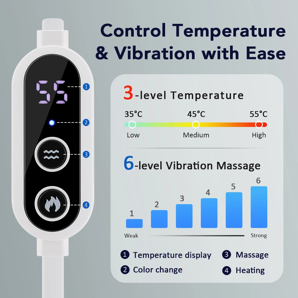 Trainovafit 3D Heated Steam Eye Mask & Vibration Massager