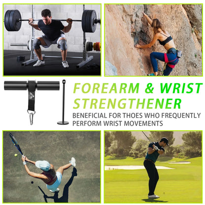 Trainovafit Heavy-Duty Forearm Wrist Roller & Weight Loading Pin Set