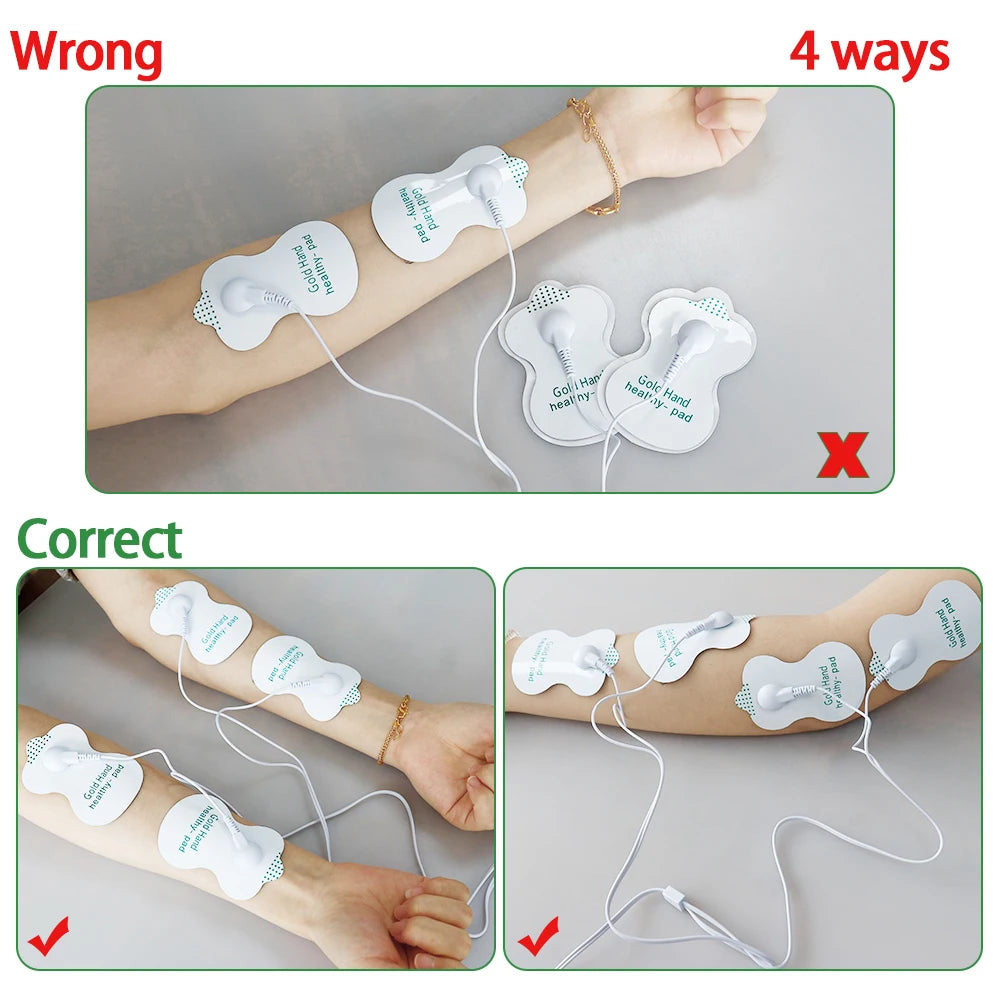 10 Modes Electrical EMS TENS Pulse Body Massage Acupoint Meridian Massage Slippers Foot Electrostimulator Body Relaxation Device