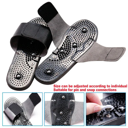 10 Modes Electrical EMS TENS Pulse Body Massage Acupoint Meridian Massage Slippers Foot Electrostimulator Body Relaxation Device