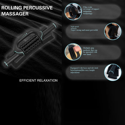 Electric Massage Roller Body Impact Massage Percussive Relief Muscle Relax Stress Massager Rechargeable Vibrator Fitness Shaping