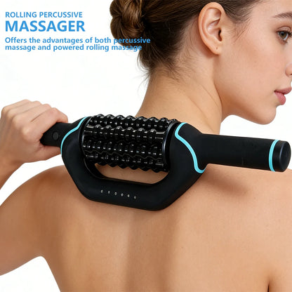 Electric Massage Roller Body Impact Massage Percussive Relief Muscle Relax Stress Massager Rechargeable Vibrator Fitness Shaping