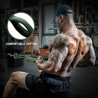 Trainovafit Extra Long Dual-Grip Tricep Rope Cable Attachment