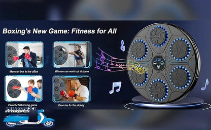 Upgrade Intelligent Music Boxing Machine for Adults & Kids, LED Display & Smart Bluetooth, Wall Mounted Boxing Trainer for Home, Indoor and Gym Use, Have Fun