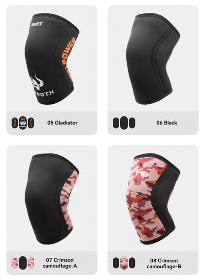 AOLIKES Knee Sleeves for Weightlifting & Powerlifting (7mm Pair) For Men & Women - Knee Wraps for Weight Lifting, Squats
