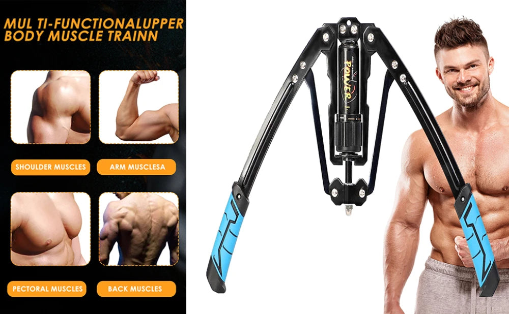 Adjustable 22-440 Pounds Arm Exercisers Hydraulic Power Home Chest Amplifiers Shoulder Muscle Training Fitness Equipment