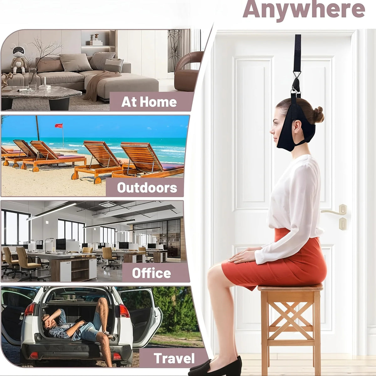 Neck Support Strap - Portable Hanging Training Band, Suitable for Any Scene | Convenient and Comfort Design, Christmas Gift